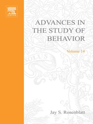 cover image of Advances in the Study of Behavior